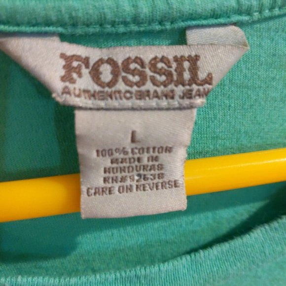 Fossil Jean Irish Happy St. Patrick's Day Green Four Leaf Clover Large - Picture 3 of 6